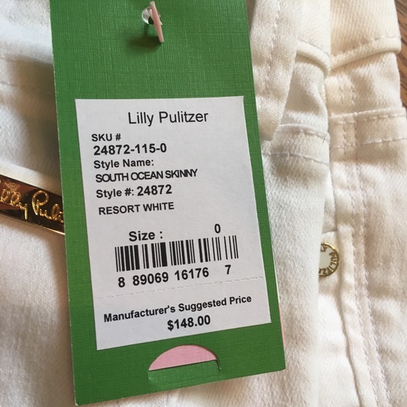 NWT Lilly Pulitzer South Ocean Skinny Jean - Picture 4 of 6